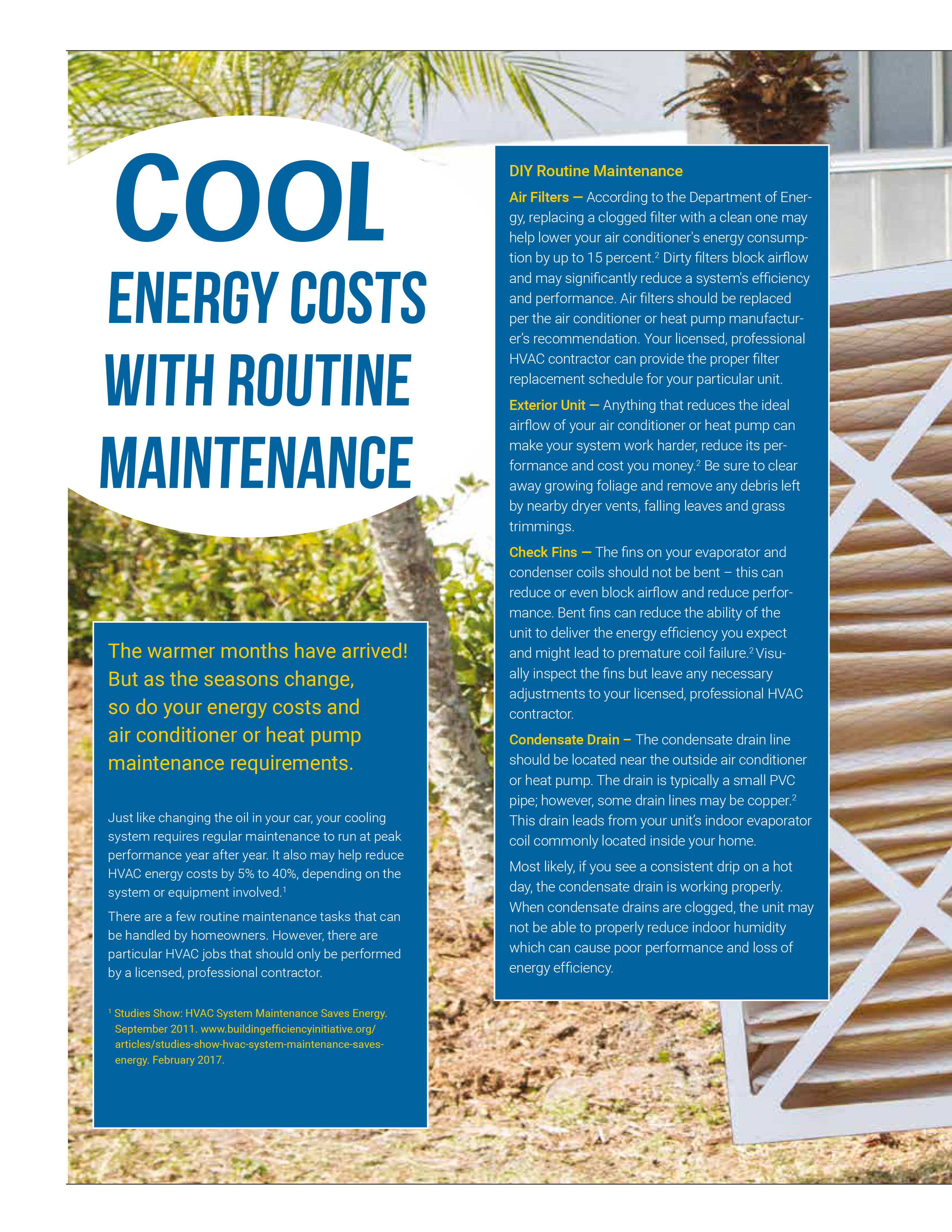 Cool Energy Costs With Routine Maintenance 2 amn coolenergycosts
